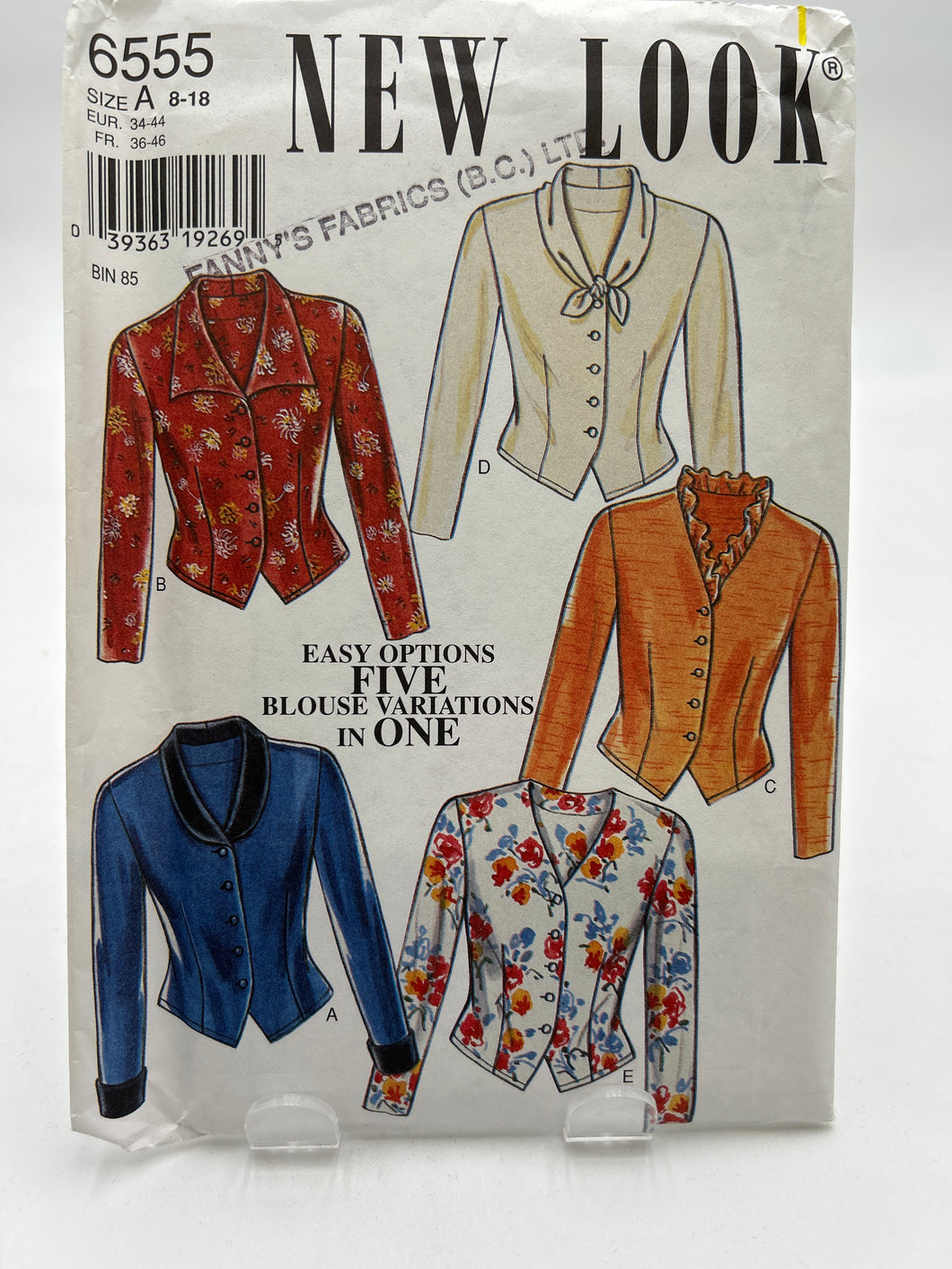 NEW LOOK Pattern, Misses' Jackets (PNL6555)