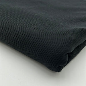 Merino Wool Mesh Jersey, Black (KJE0850)