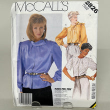 Load image into Gallery viewer, Vintage MCCALL&#39;S Pattern, Misses&#39; Blouse (PMC2826)
