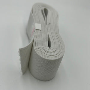 38mm Knit Elastic, White (NEL0051)