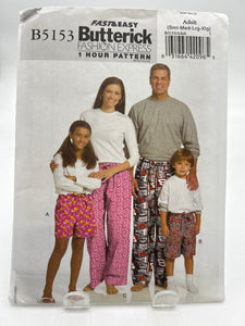 BUTTERICK Pattern, Misses'/Men's/Children's Shorts & Pants (PBT5153)