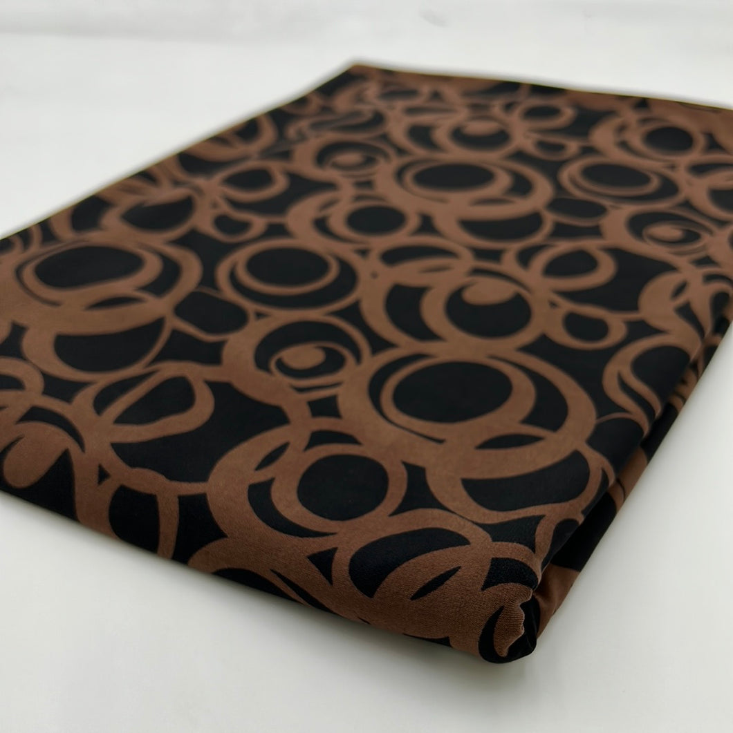 Medium Scale Slinky Knit, Brown & Black Abstract (KIT0192)
