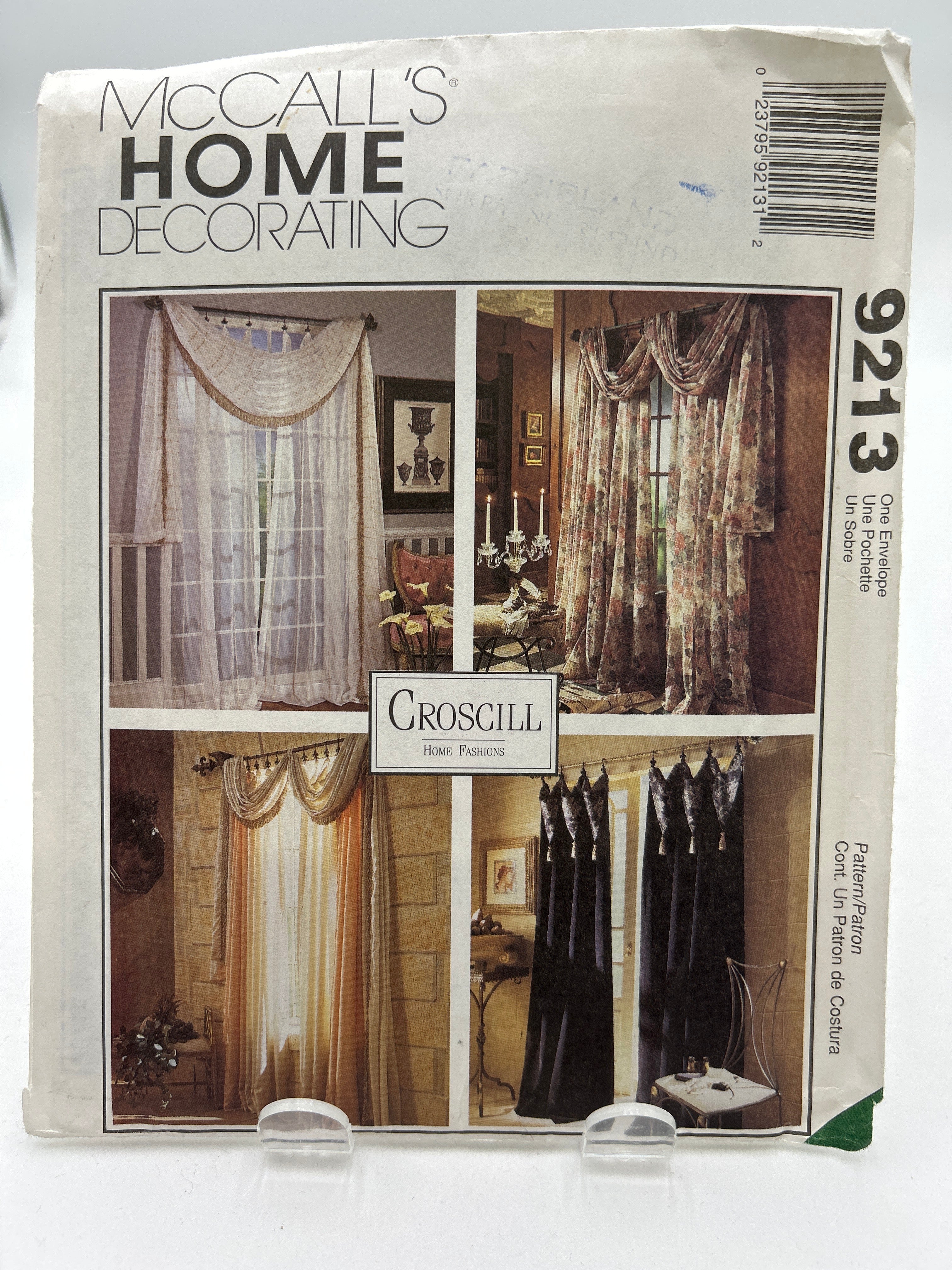 MCCALL'S Pattern One-Size, Window Treatments (PMC8213)(NPA)