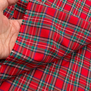 Cotton Shirting, Red Plaid (WDW1591)