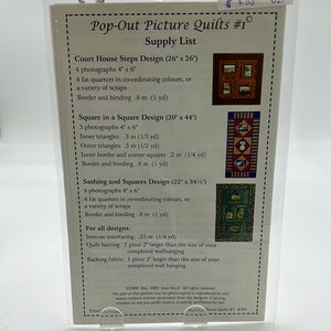 Jean Boyd "Pop-Out Picture" Quilt Pattern (PXX0507)