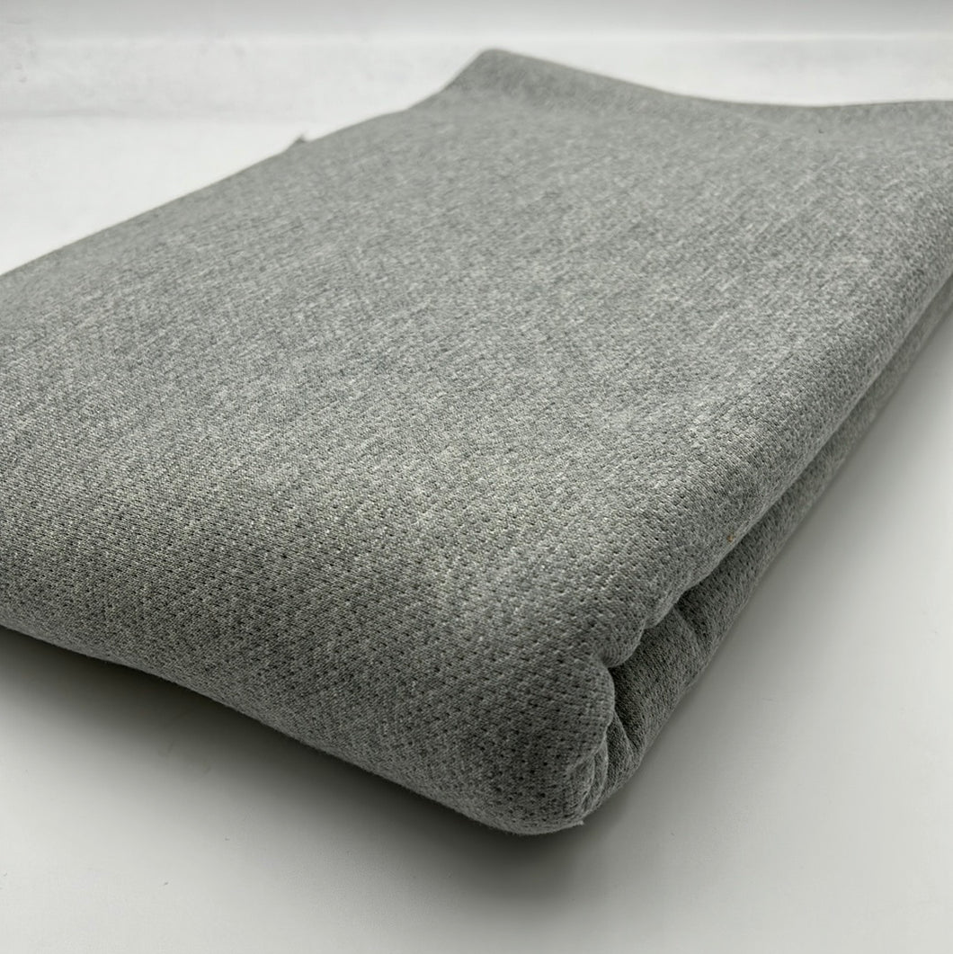 Cotton Double Knit Jacquard, Grey (KFR0587)