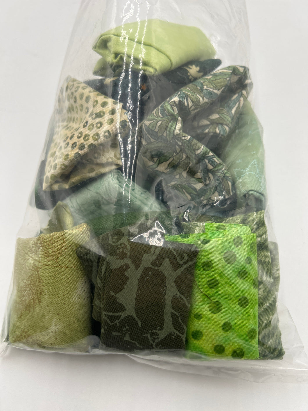 Quilting Cotton Scrap Bag, Green with Envy #1 (WQC2567)