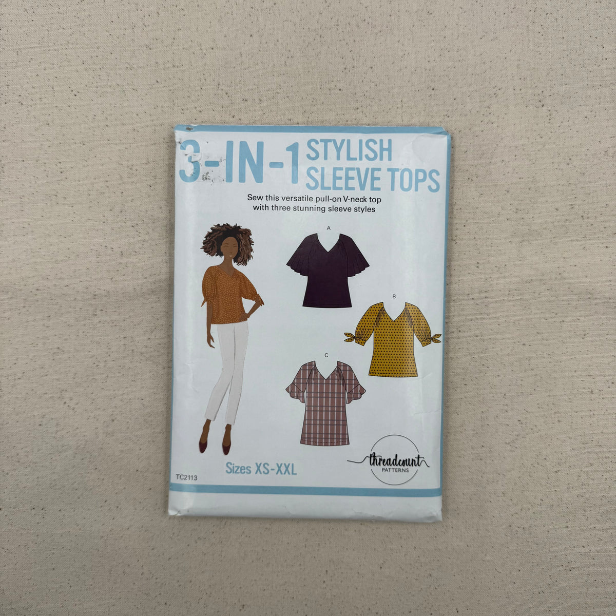 Threadcount Patterns  - TC2113 3-in-1 Stylish Sleeve Tops (NPA0632)