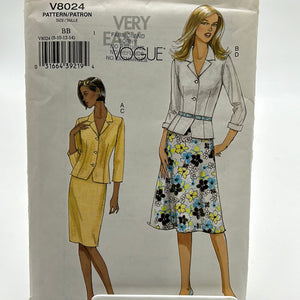 VOGUE Pattern, Misses' Tops & Skirts (PVO8024)