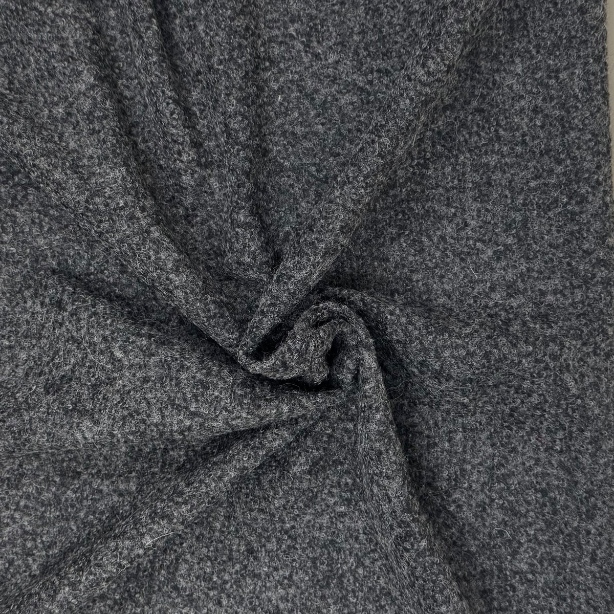 Wool Bouclé Coating - Volcanic Ash (WCW0378)