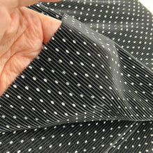 Load image into Gallery viewer, Stretch Crinkle Dress Weight, Black with White Dots (WDW1825)
