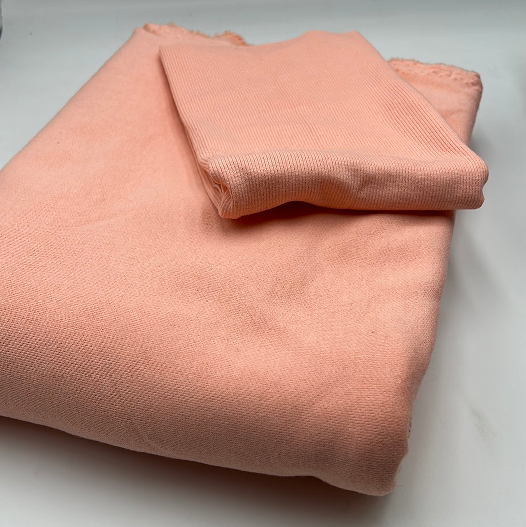 Cotton French Terry, Light Salmon (KFR0515)