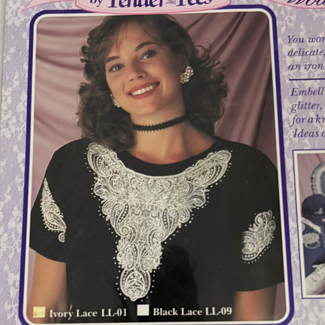 Look of Lace Iron-on Transfers, Ivory Lace (NXX0715:716)