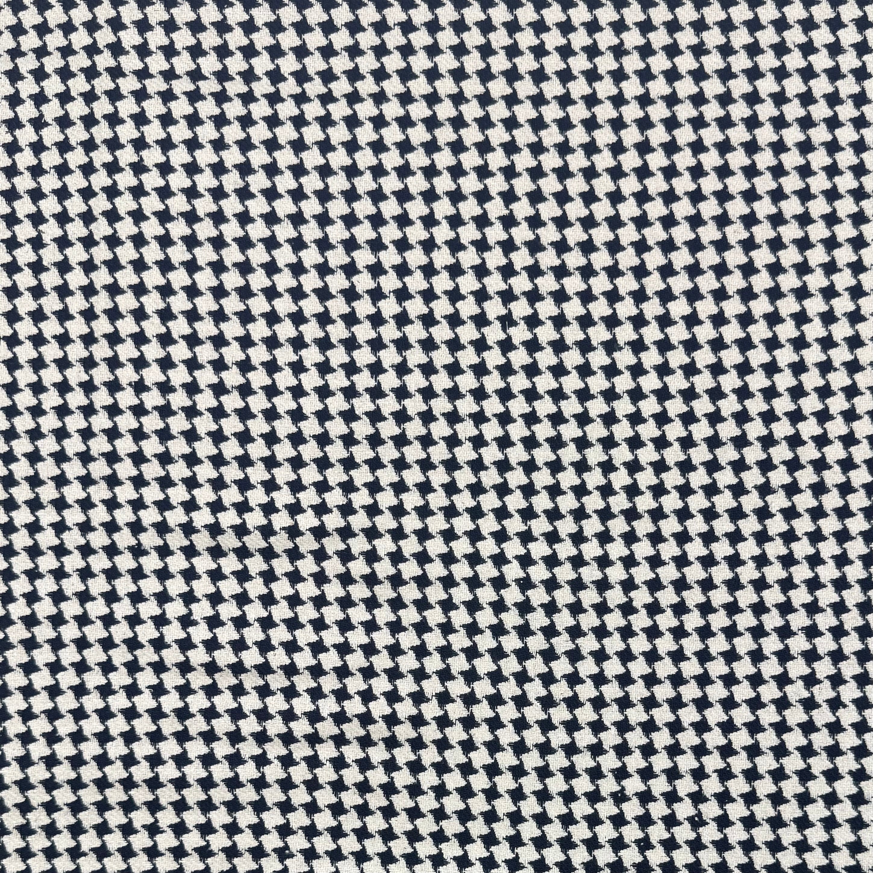 Wool Suiting - B&W Houndstooth (WSW0771)