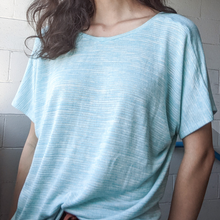 Load image into Gallery viewer, Variegated Viscose Sweater Knit, Azure (KSW0460:461)
