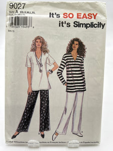SIMPLICITY Pattern, Misses' Top & Pants (PSI9027)
