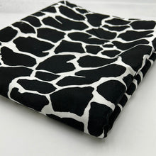 Load image into Gallery viewer, Stretch Cotton Shirting, Black &amp; White Animal Print (WDW1736)
