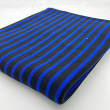 Load image into Gallery viewer, Knit Rib, Blue &amp; Black Stripe (KRB0413)
