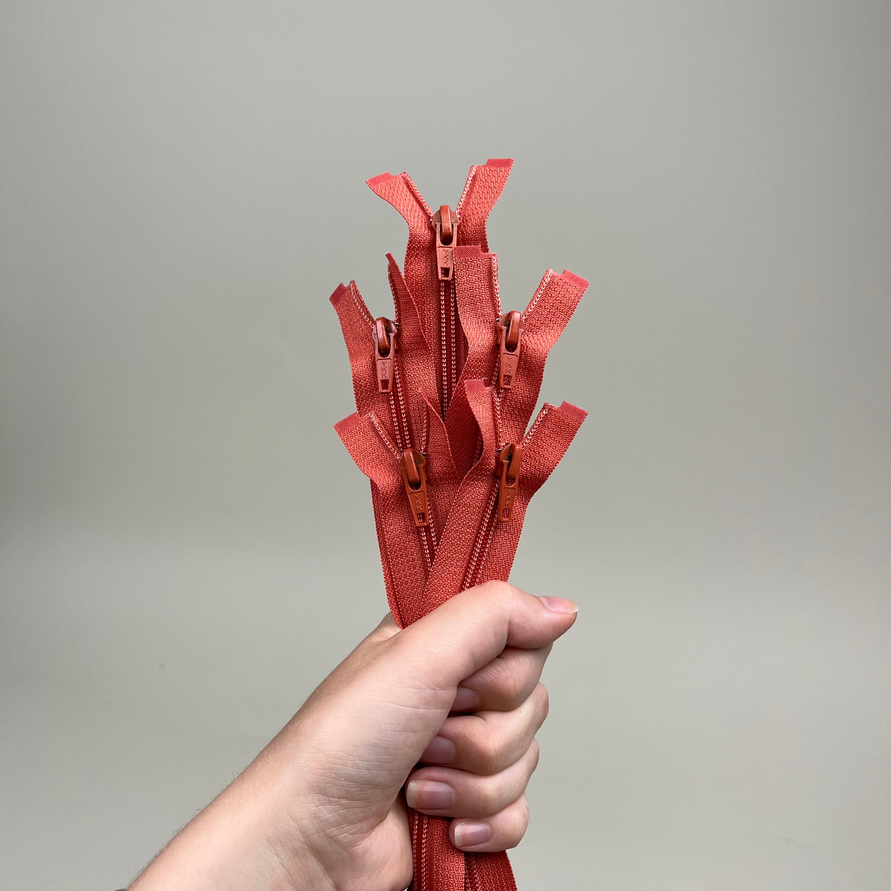Separating Nylon Coil Zipper - Coral 17.5" (NZP0345)