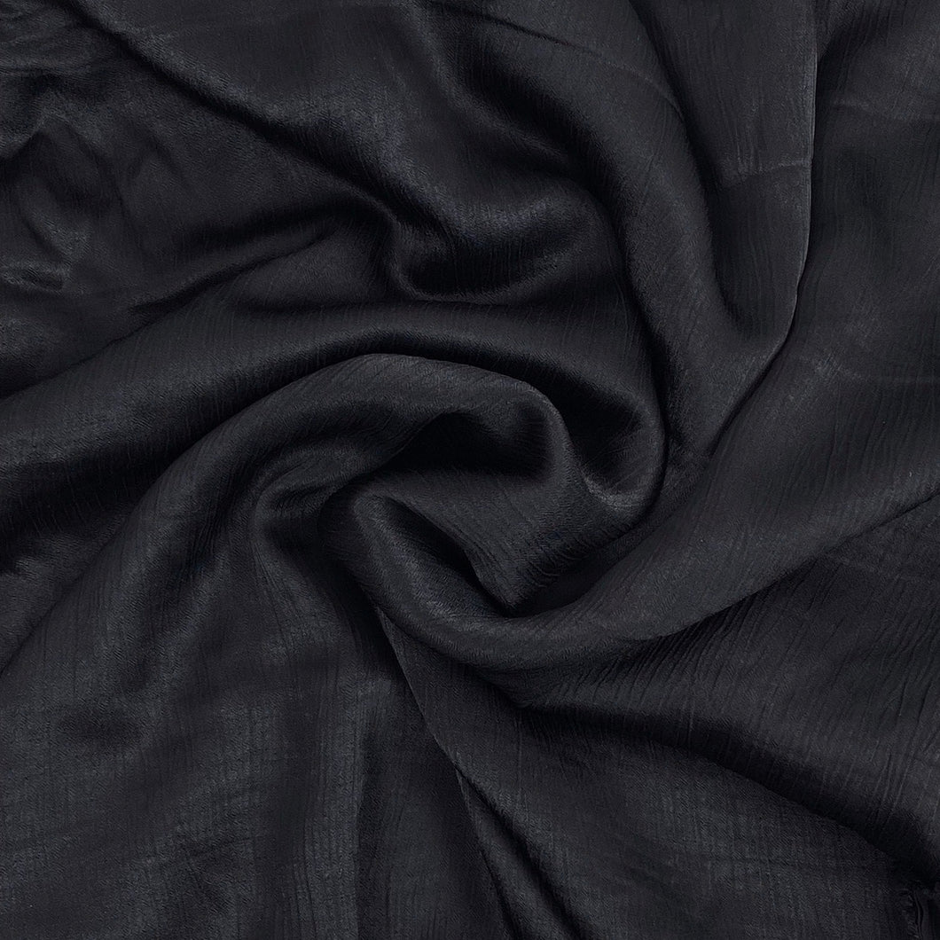 Rayon Viscose Crinkle Dress Weight, Midnight (WDW2207)