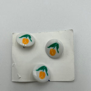 Novelty Button, Orange Tulip (NBU0524)