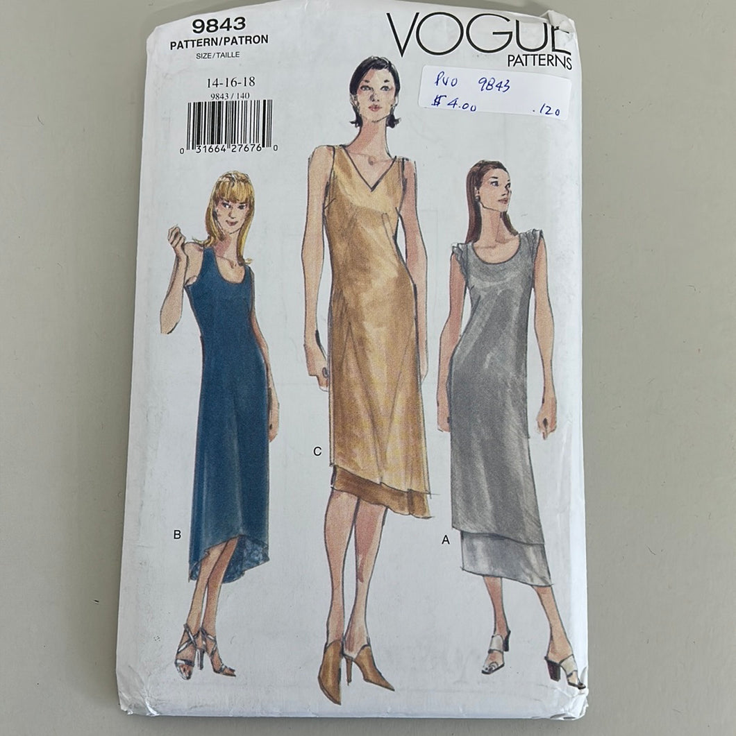 VOGUE Pattern, Misses' Petite Dress (PVO9843)
