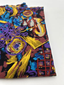 Rayon Dress Weight, Purple Van Gogh (WDW2190)