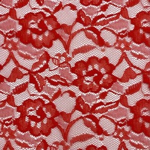 Floral Net Lace - Red (WFY0567)