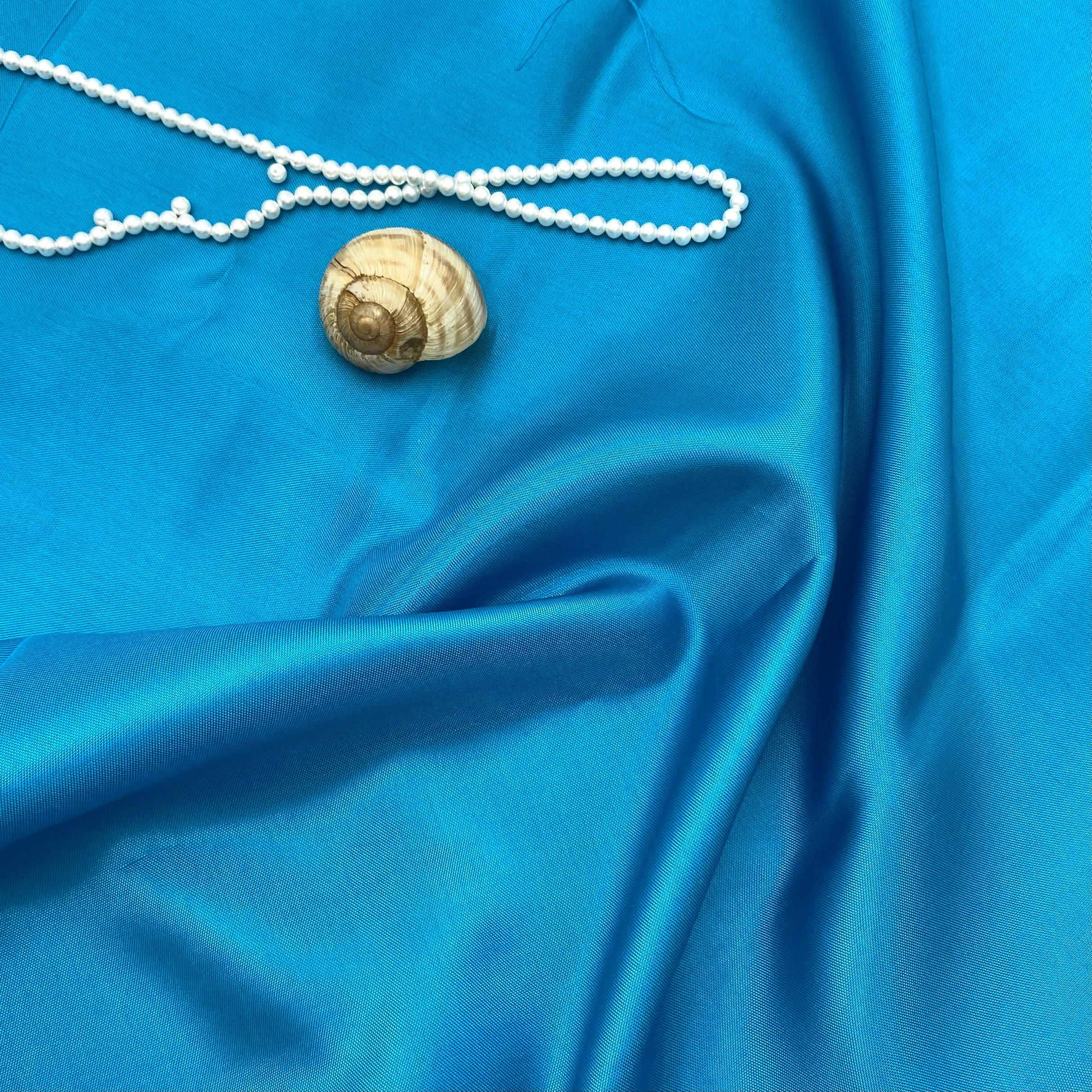 Acetate Woven Lining - Wave Blue (WLN0019:20)