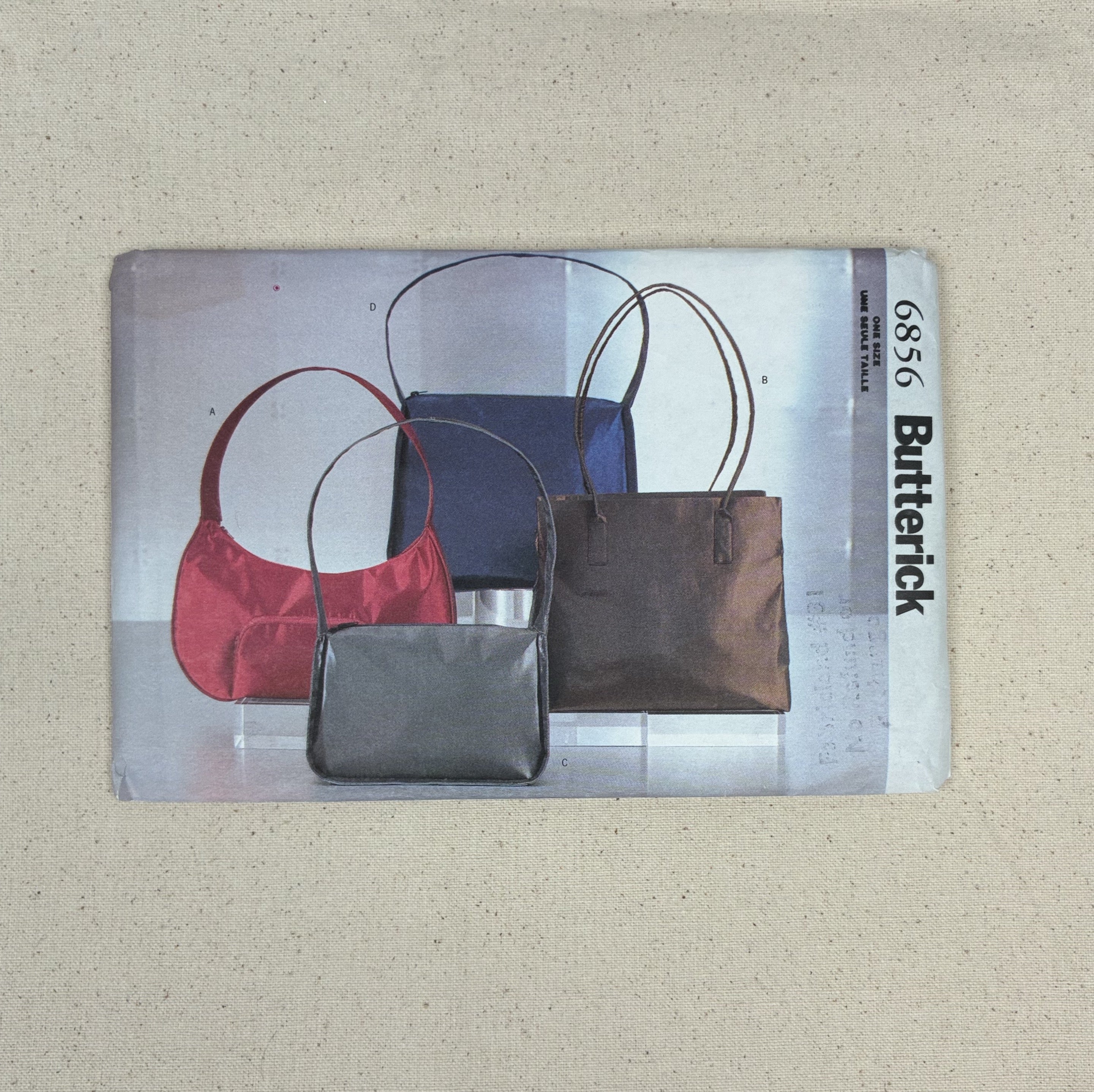 Bag Making Pattern - Butterick 6856 (NPA0446)