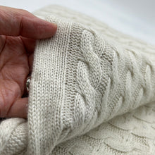Load image into Gallery viewer, Wool Sweater Knit, Natural Cable Knit (KSW0448)
