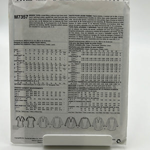 MCCALL'S Pattern, Misses Top (PMC7357)