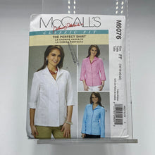 Load image into Gallery viewer, MCCALL&#39;S Pattern, Palmer/Pletsch Perfect Shirt (PMC6076)
