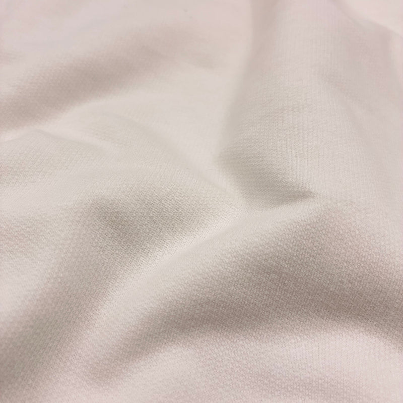 Feather Cotton French Terry - White (KFR0702)
