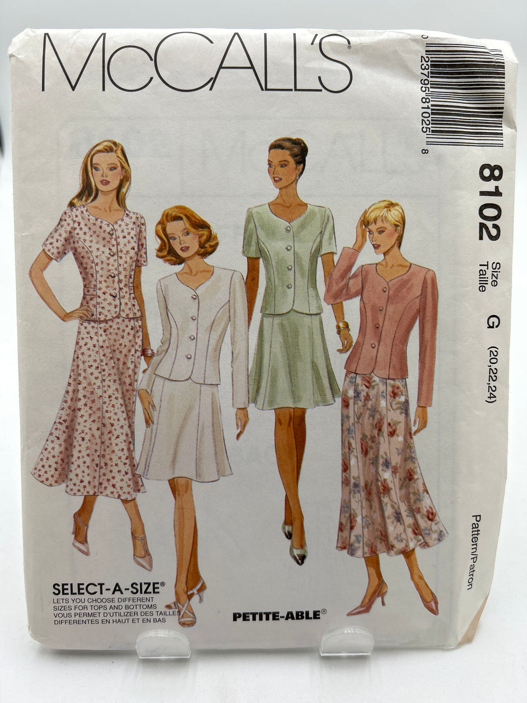 MCCALL'S 20+ Pattern, Misses' Two Piece Dresses (PMC8102)