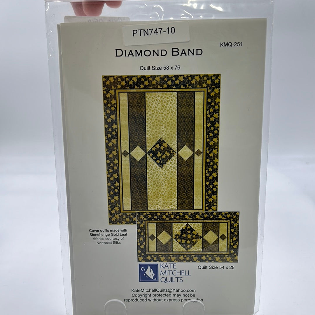 Kate Mitchell Quilts "Diamond Band" Quilt Pattern (PXX0510)(NPA)