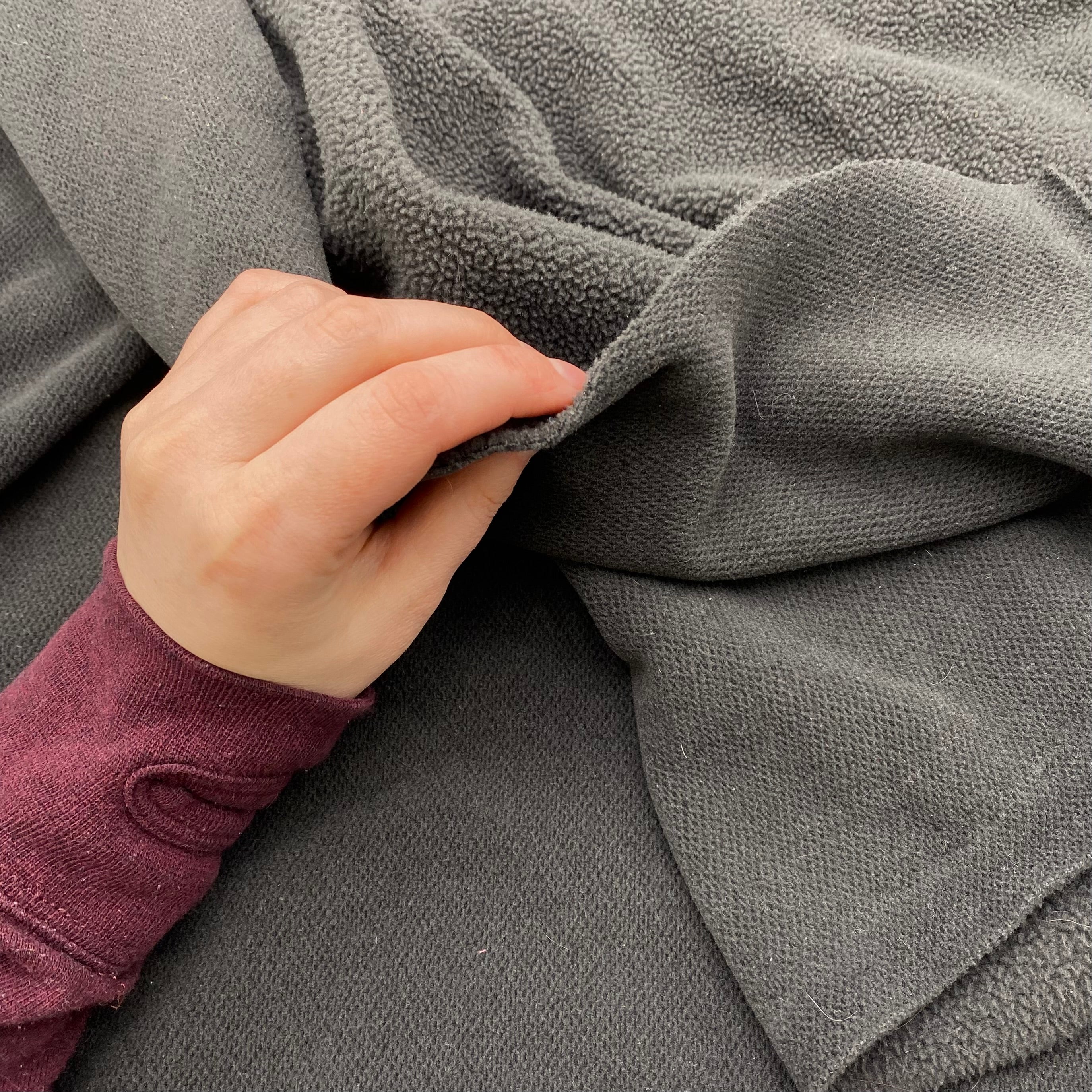 Knit Fleece - Charcoal (KFC0344)