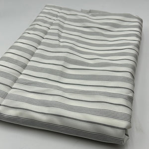 Cotton Shirting, White w/Black Pinstripe (WDW1605)