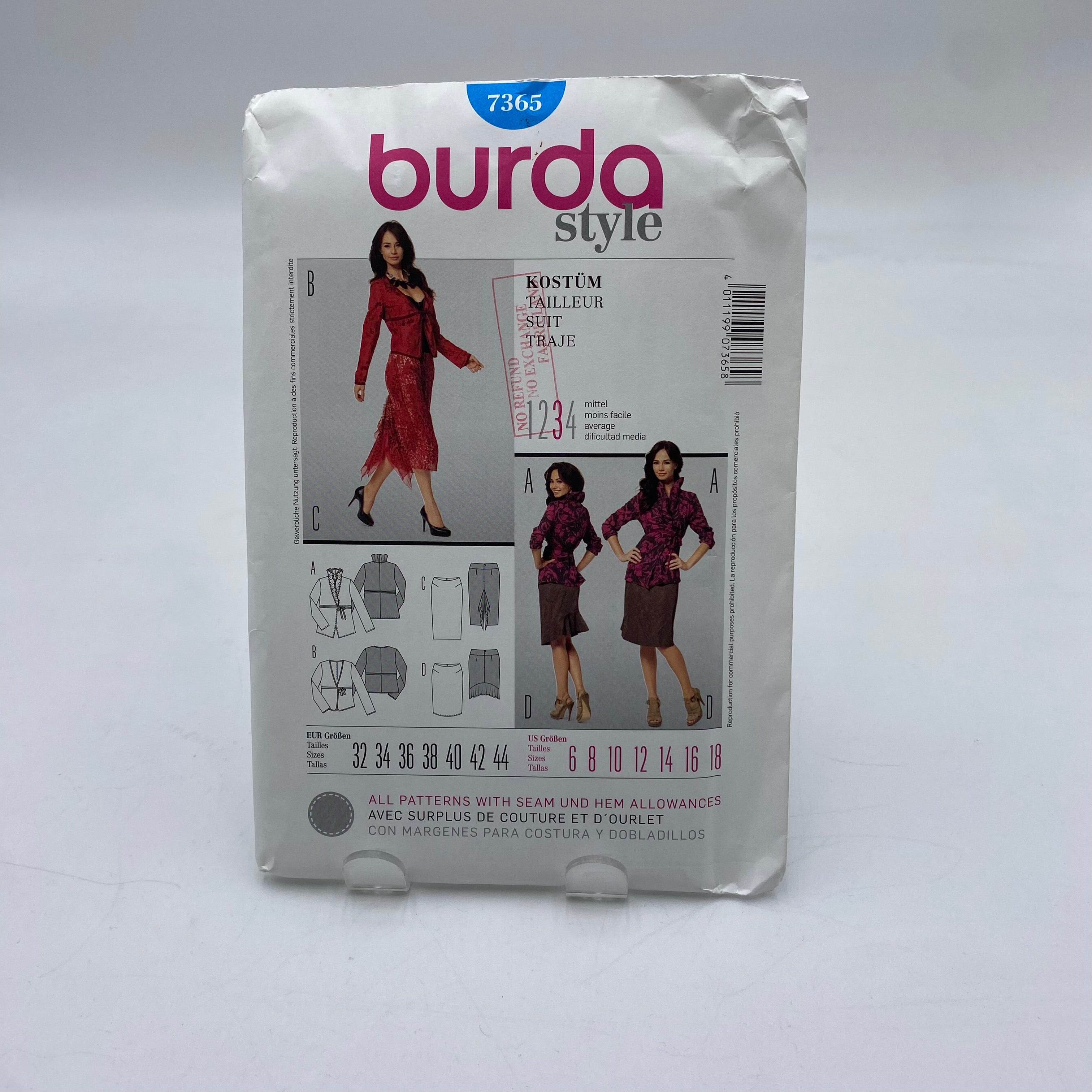 Burda Pattern - Suit 7365 (NPA0204)