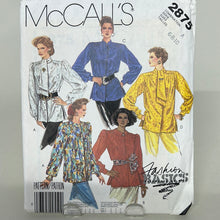 Load image into Gallery viewer, Vintage MCCALL&#39;S Pattern, Misses&#39; Blouse &amp; Scarf (PMC2875)
