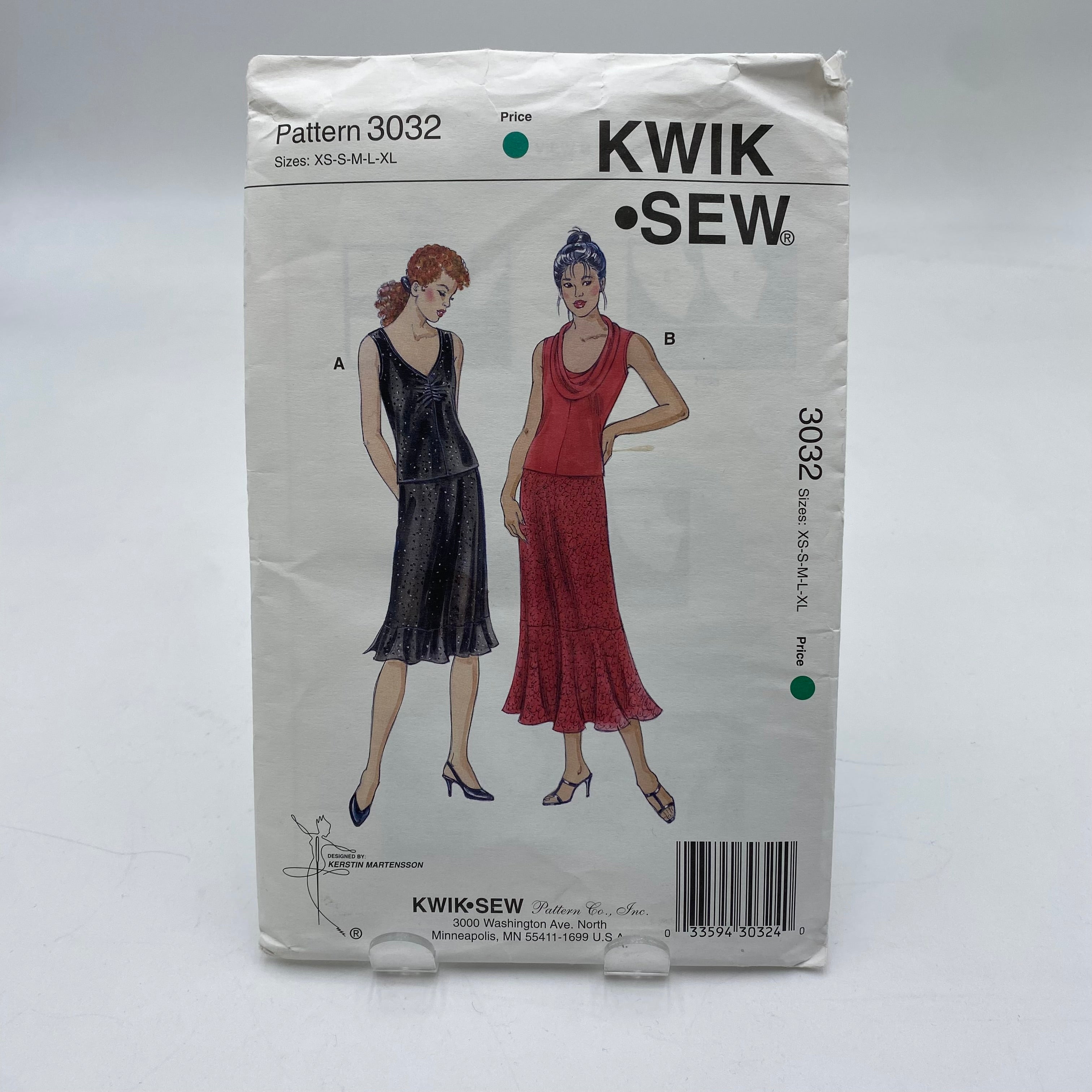 Kwik-Sew Pattern - Misses' Tops and Skirts 3032 (NPA0209)