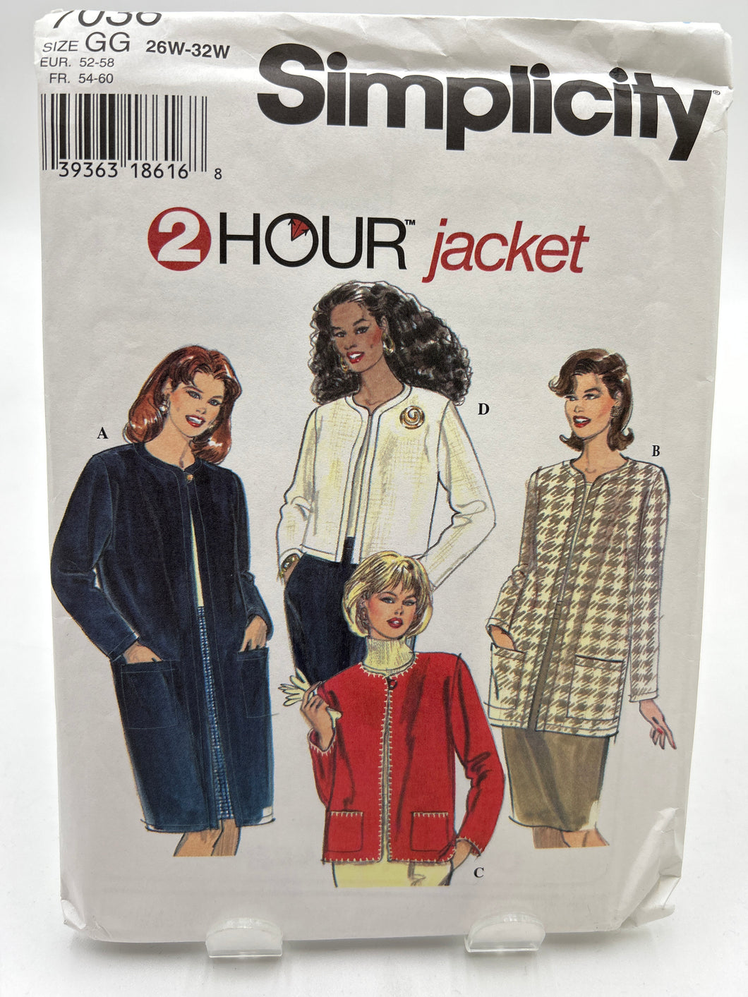 SIMPLICITY 20+ Pattern, Women's Jacket (PSI7036)