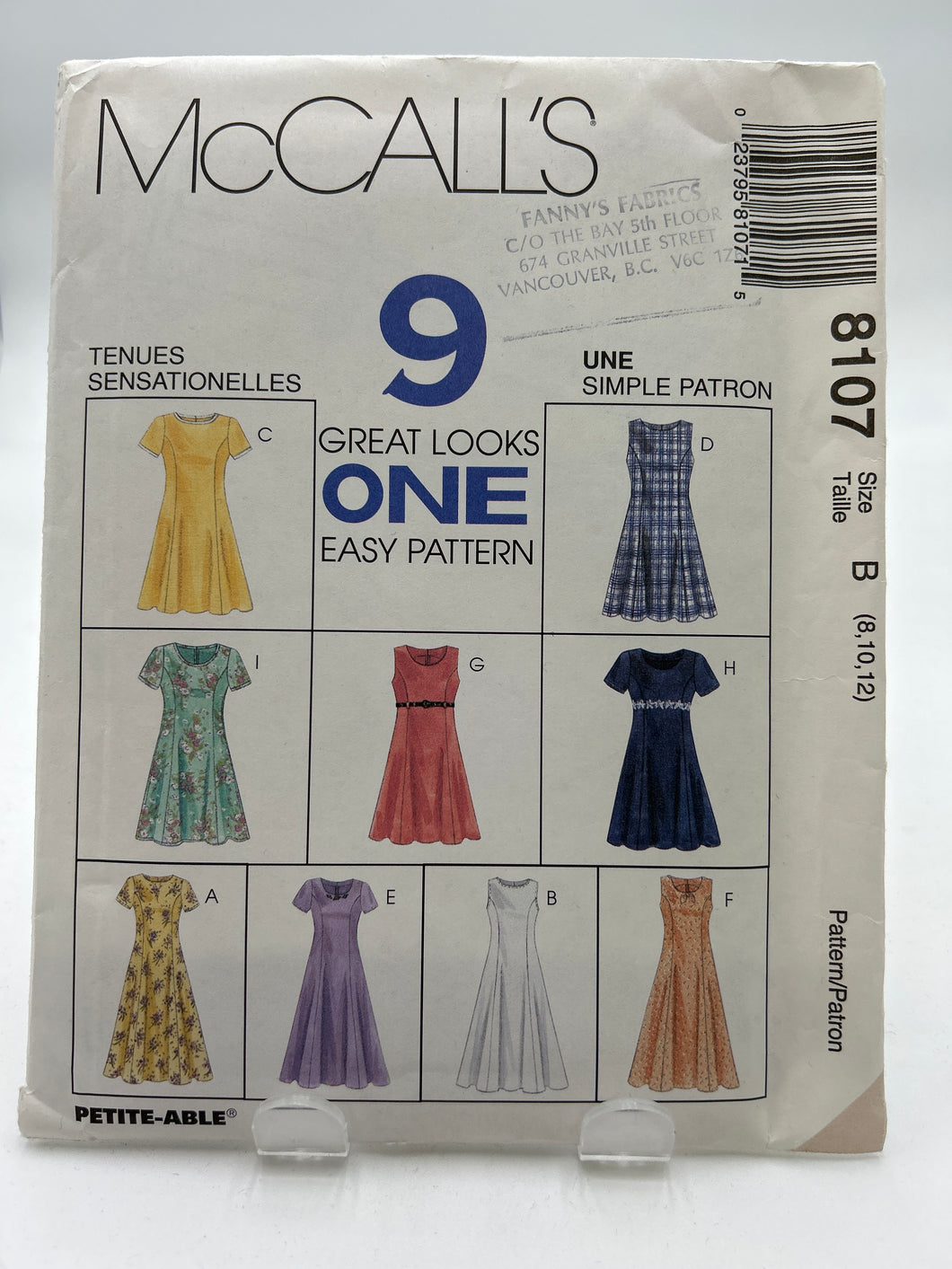 MCCALL'S Pattern, Misses' Dresses (PMC8107)