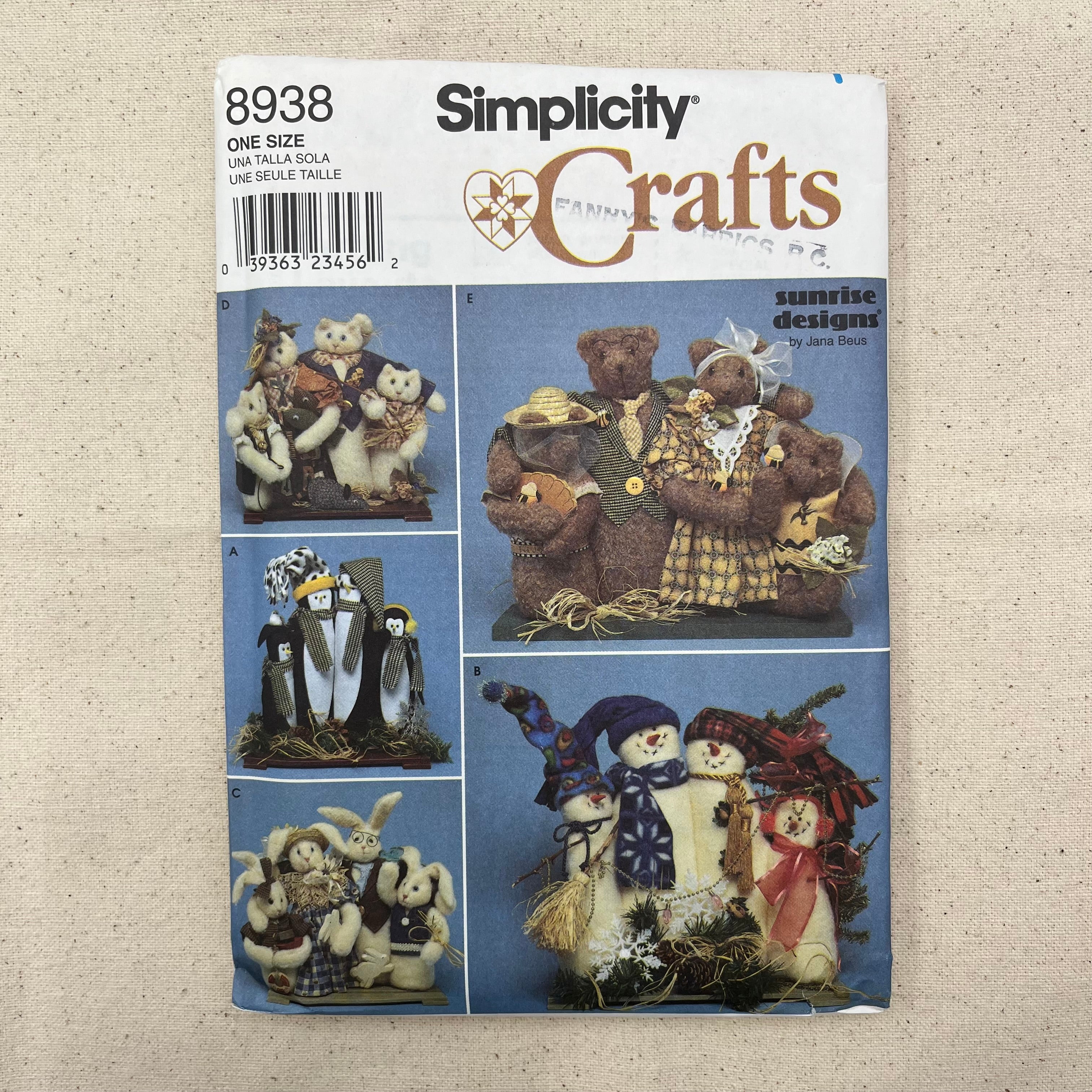 Simplicity Pattern - 8938 Families (NPA0502)
