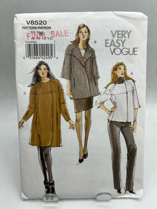 VOGUE Pattern, Misses' Jacket (PVO8520)