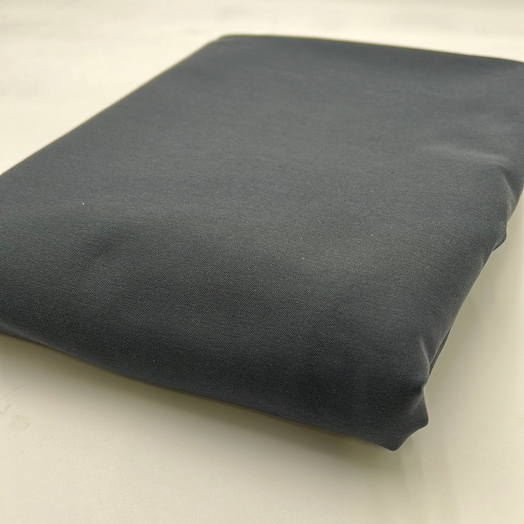 Cotton Blend Stretch Woven Fabric, Midnight Blue (WBW0353)