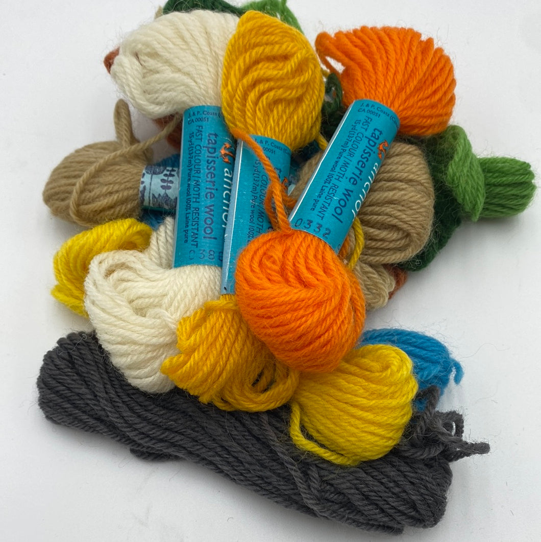 Anchor Tapestry Wool, 9 assorted skeins (NNC1186)