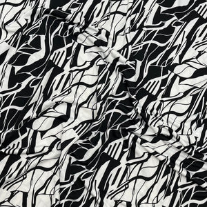 Slinky knit, Black & White Abstract (KIT0244)
