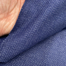 Load image into Gallery viewer, Peached Nylon Poly Spandex, Blue Herringbone (KAC0324:325)
