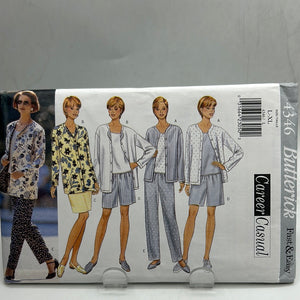 BUTTERICK Pattern, Misses' Petite Jacket, Top, Skirt & Shorts (PBT4346)